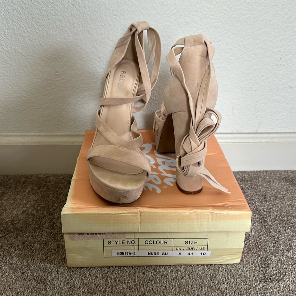 Public desire Bonita lace up heel